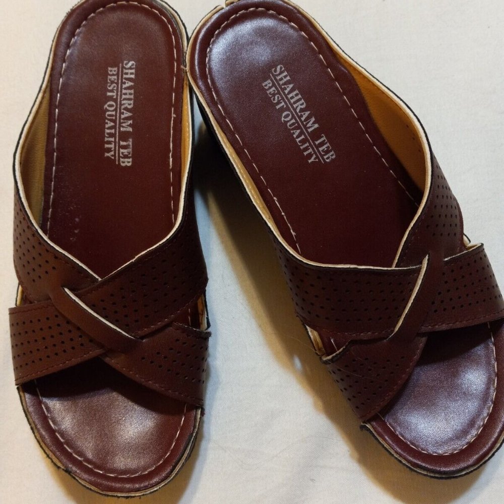 Ordopedi Shahram Teb Maroon Size 37 Ladies Wedge Slide Shoe
